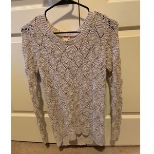 Tan see through sweater